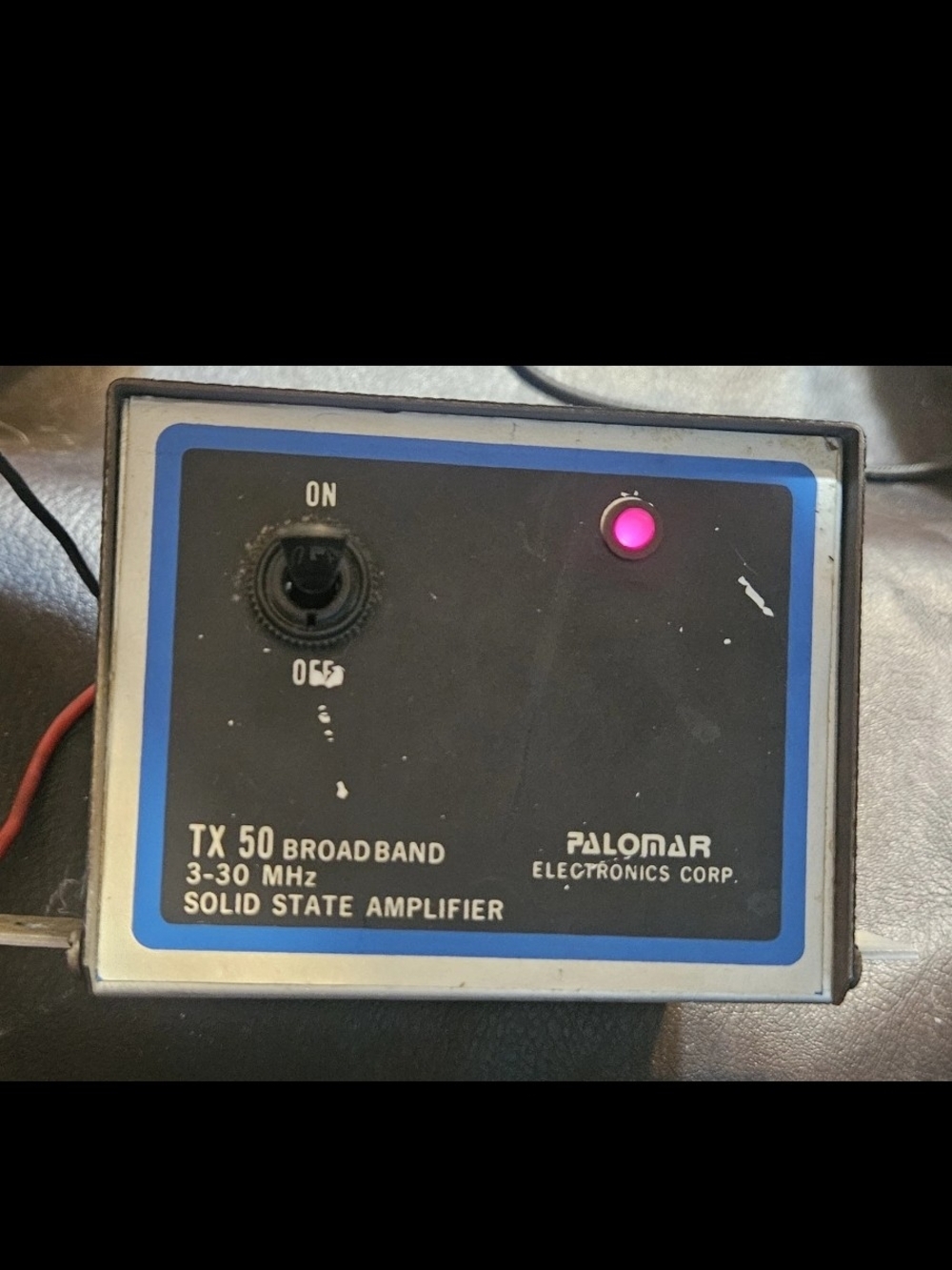 Palomar TX 50 Broadband 3-30 MHz Solid State Amplifier - Black/Blue